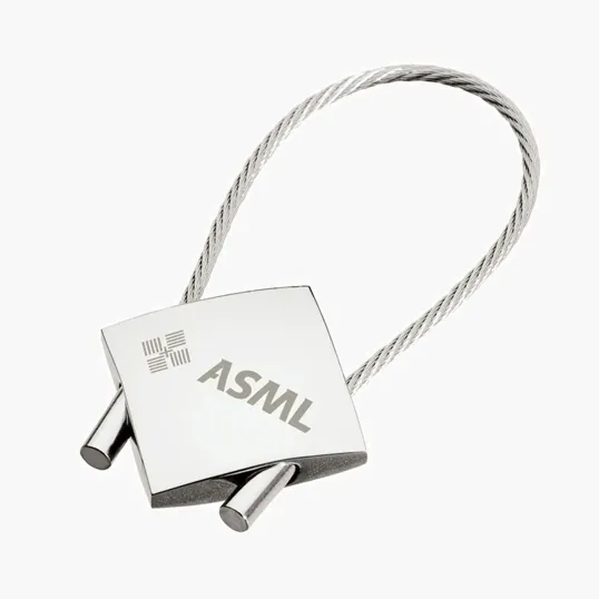 Perspective IV Chrome Keyring with Cable Wire