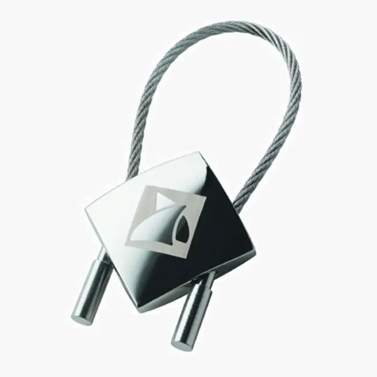 Perspective IV Chrome Keyring with Cable Wire — view 6
