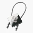 Perspective IV Chrome Keyring with Cable Wire — view 2