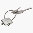 Perspective IV Chrome Keyring with Cable Wire — view 3