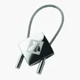 Perspective IV Chrome Keyring with Cable Wire — view 6