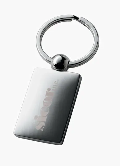 Perspective V Keyring, Chrome Finish — view 4