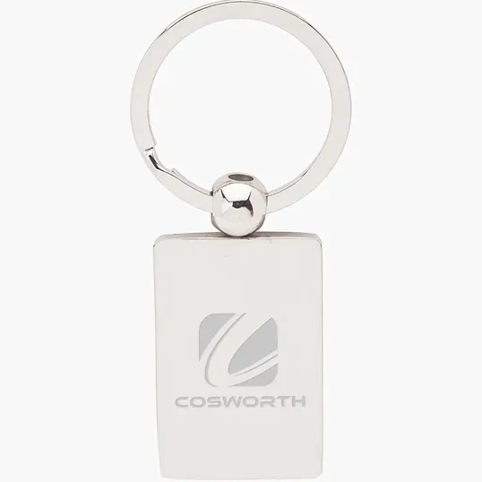 Perspective V Keyring, Chrome Finish — view 5