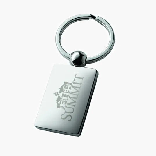 Perspective V Keyring, Chrome Finish — view 7