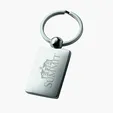 Perspective V Keyring, Chrome Finish — view 7