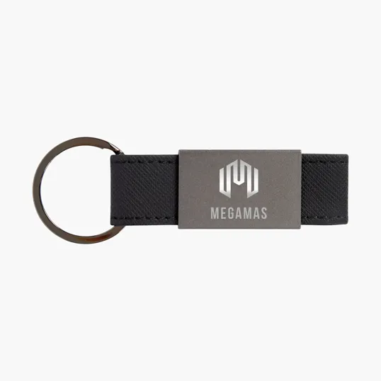 Boyd Aluminum & Leatherette Keyring — view 2