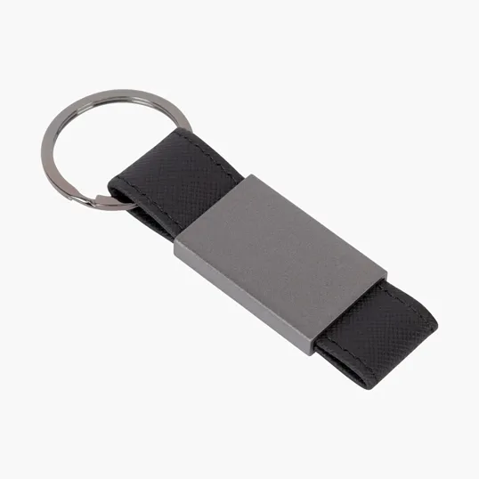 Boyd Aluminum & Leatherette Keyring — view 3