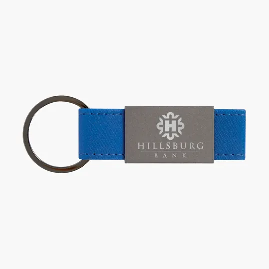 Boyd Aluminum & Leatherette Keyring — view 4