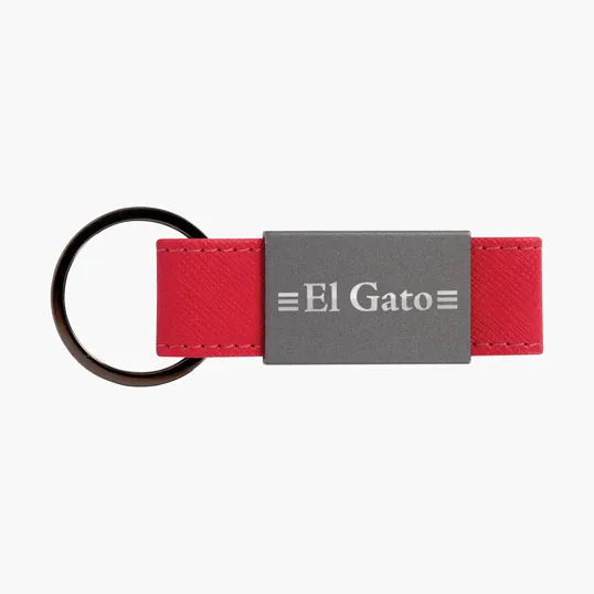 Boyd Aluminum & Leatherette Keyring — view 6