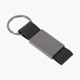 Boyd Aluminum & Leatherette Keyring — view 3