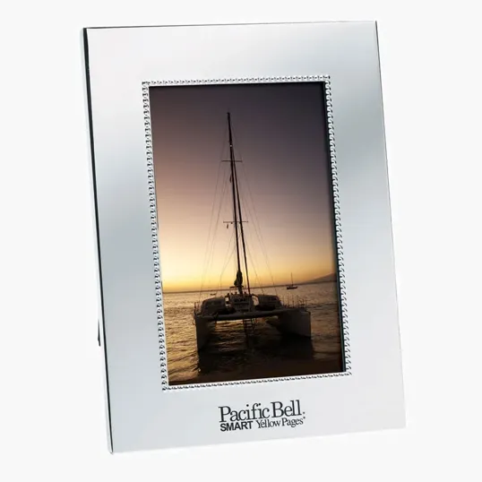 Thetis 4" x 6" Photo Frame, Shiny Nickel Plated