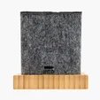Renton Recycled Felt and Bamboo Pen/Device/Card Holder — view 4