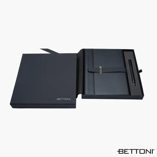 Bettoni® Sorrento Journal & Pen Giftset with Leatherette Cover — view 4