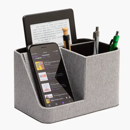 Brigham Desk Organizer with Pen Cup and Phone Stand — view 4