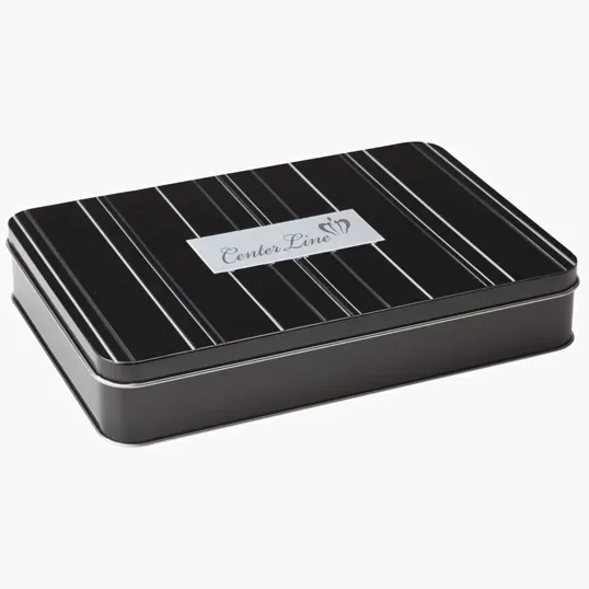Large Aluminum Gift Tin, 10" x 7" x 1.5"