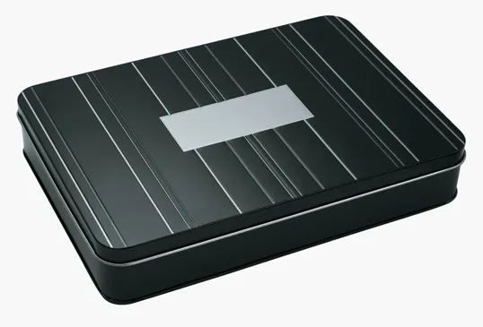 Large Aluminum Gift Tin, 10" x 7" x 1.5" — view 3