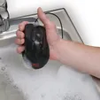 Seal Shield™ Antimicrobial-Washable Mouse, Black — view 2