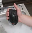 Seal Shield™ Antimicrobial-Washable Mouse, Black — view 3