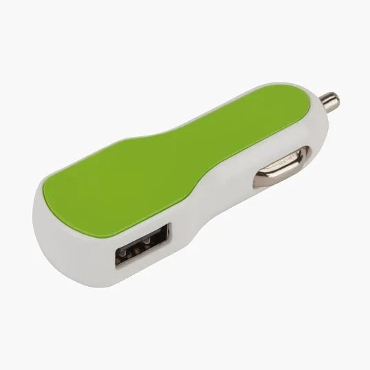 Solas Twin Port USB Car Charger with LED Logo Panel — view 4