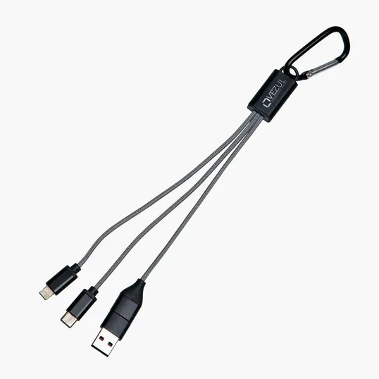 Maxx Charging Cable Set, 4-in-1 with Carabiner Clip — view 4