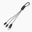 Maxx Charging Cable Set, 4-in-1 with Carabiner Clip — view 4