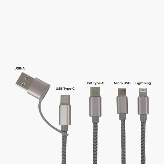 Virgo 9' RPET 5-in-1 Charging Cable — view 3