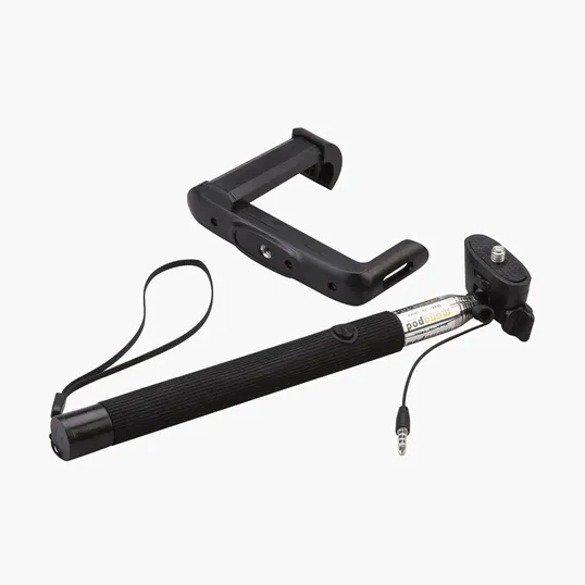 Click Selfie Stick with Stainless Steel Telescoping Handle