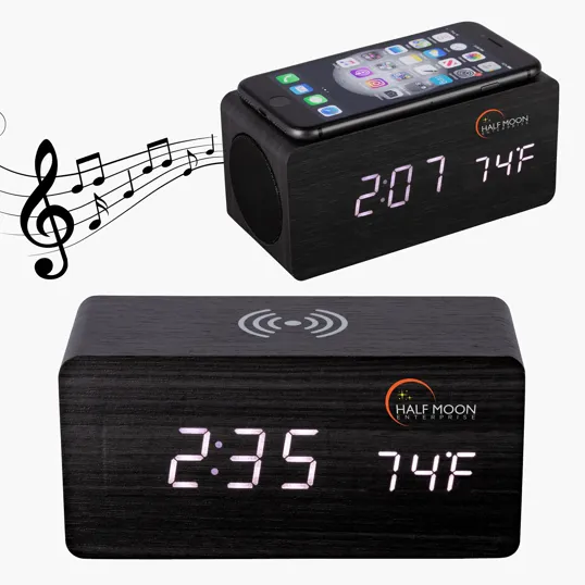 Opus Wireless Charging Speaker with Clock
