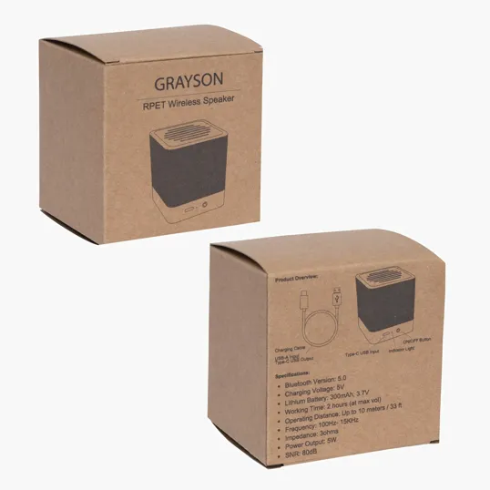Grayson 5W RPET & Cork Wireless Speaker — view 9