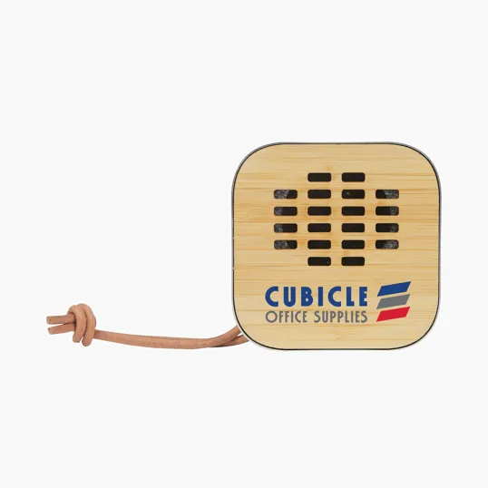 Asher 3W Recycled Aluminum / Bamboo Wireless Speaker — view 2