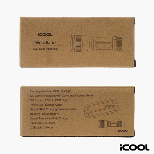 iCOOL Woodland Mini Rechargeable Tactical Flashlight — view 10