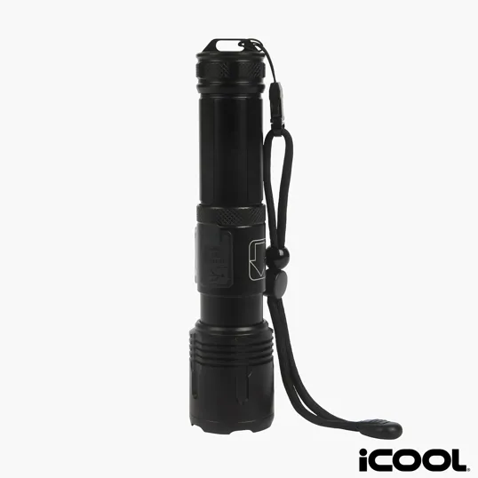 iCOOL Longmont Rechargeable 1000-Lumen Aluminum Tactical Flashlight — view 3