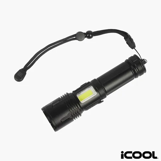 iCOOL Longmont Rechargeable 1000-Lumen Aluminum Tactical Flashlight — view 5