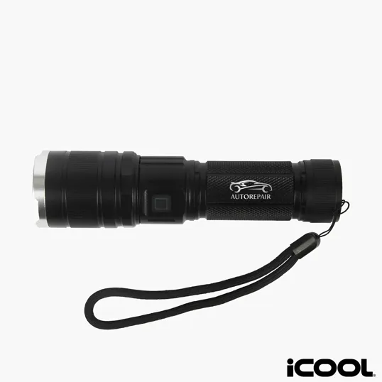 iCOOL Telluride Rechargeable 480-Lumen Aluminum Tactical Flashlight — view 2