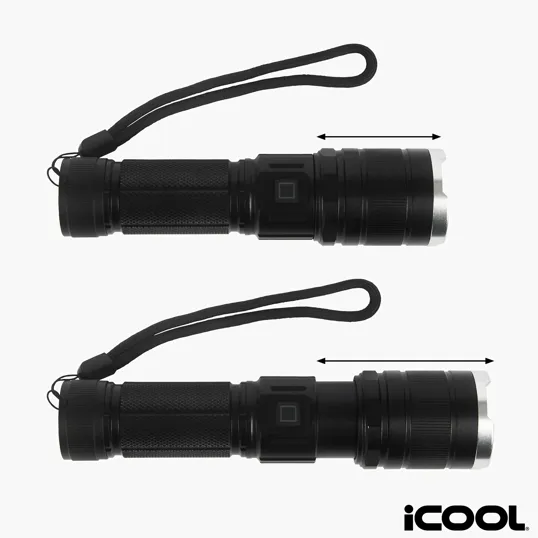 iCOOL Telluride Rechargeable 480-Lumen Aluminum Tactical Flashlight — view 6