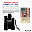 iCOOL Telluride Rechargeable 480-Lumen Aluminum Tactical Flashlight — view 7