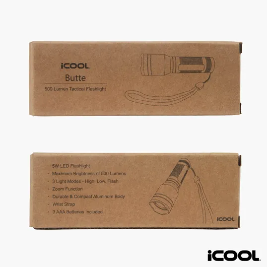 iCOOL Butte 500-Lumen Aluminum Tactical Flashlight — view 7