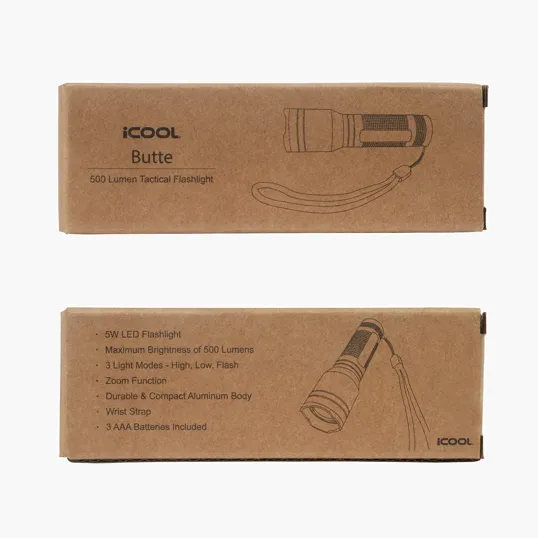 iCOOL Butte 500-Lumen Aluminum Tactical Flashlight — view 9