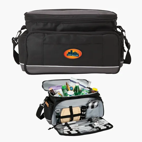 Penn Valley BBQ / Cooler Bag with 13-Piece Picnic Set — view 8