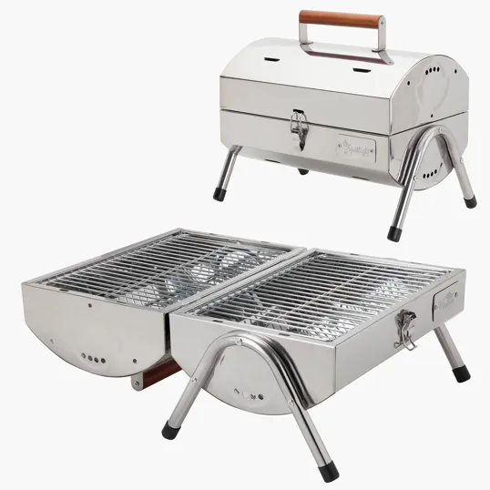 Cambria Stainless Steel Portable BBQ Grill — view 4