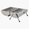 Cambria Stainless Steel Portable BBQ Grill — view 3