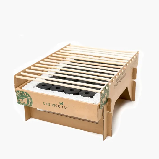 CasusGrill™ Biodegradable BBQ Grill with Recycled Cotton Tote Bag — view 5