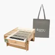 CasusGrill™ Biodegradable BBQ Grill with Recycled Cotton Tote Bag — view 2