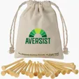 Solvang Golf Tees Set with Cotton Drawstring Bag