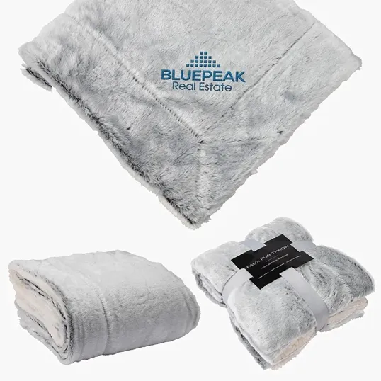 Charleston Faux Fur Throw, 50" x 60" — view 2