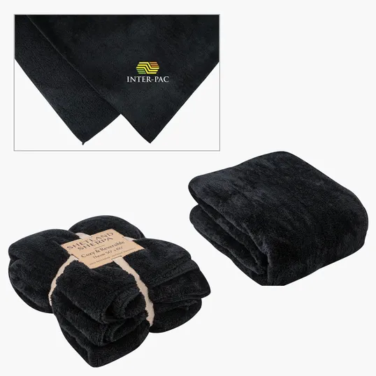 Shetland Sherpa 50 x 60 Reversible Blanket — view 4