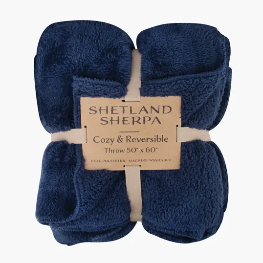 Shetland Sherpa 50 x 60 Reversible Blanket — view 5