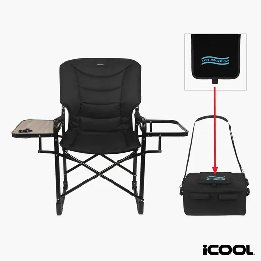 iCOOL Twin Peaks Deluxe Camping Chair with 18-Can Cooler — view 3