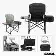 iCOOL Twin Peaks Deluxe Camping Chair with 18-Can Cooler