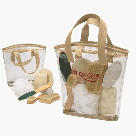 Feel-Good 7-Piece Spa Kit in Clear Zippered Bag